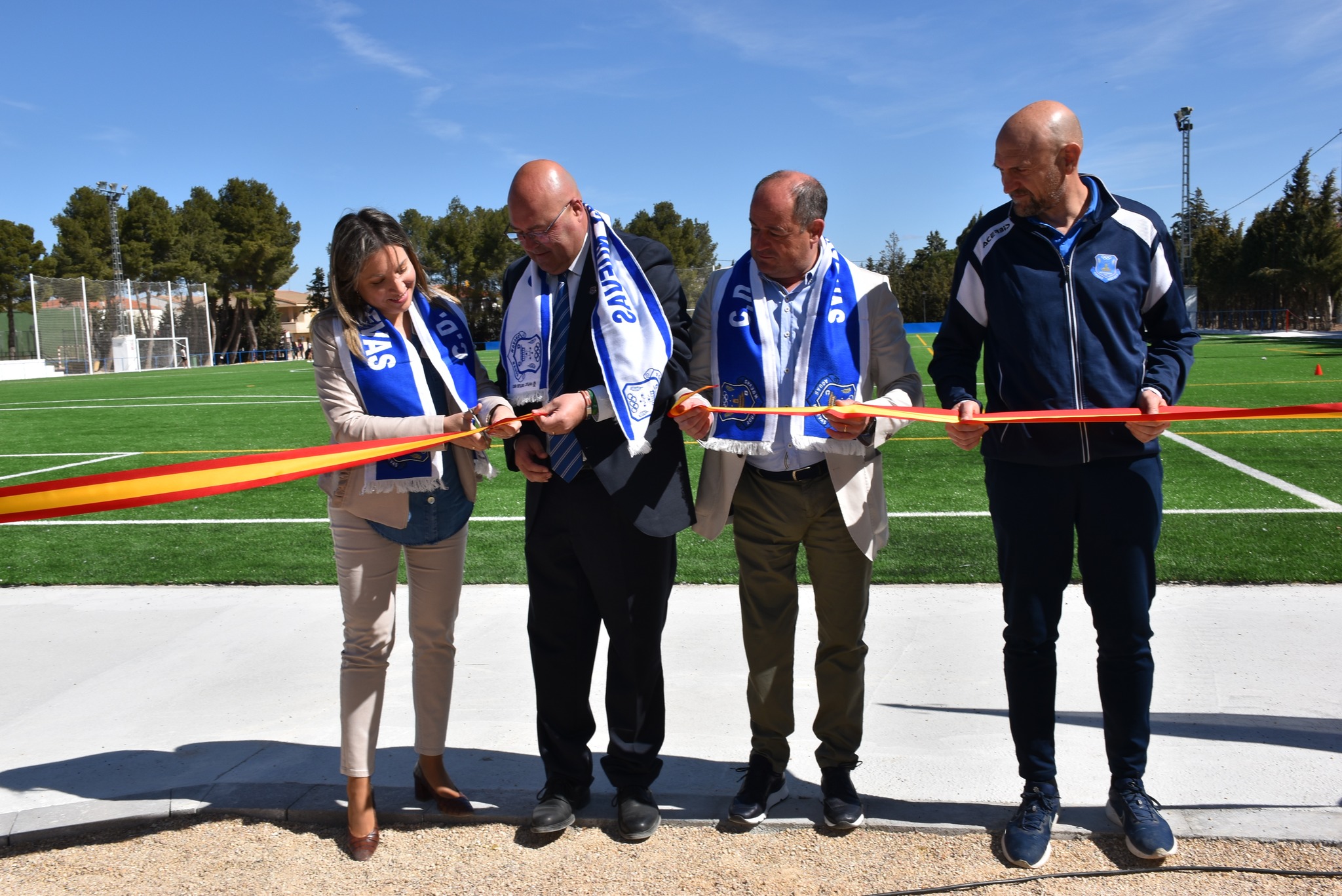 Inauguración del Nuevo Campo de Fútbol en Aguas Nuevas