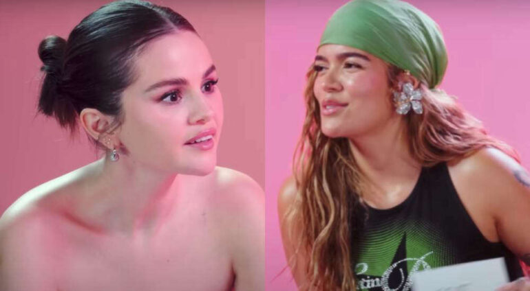 Karol G flipando con Selena Gomez. ¿Fliparía igual con Albacete?