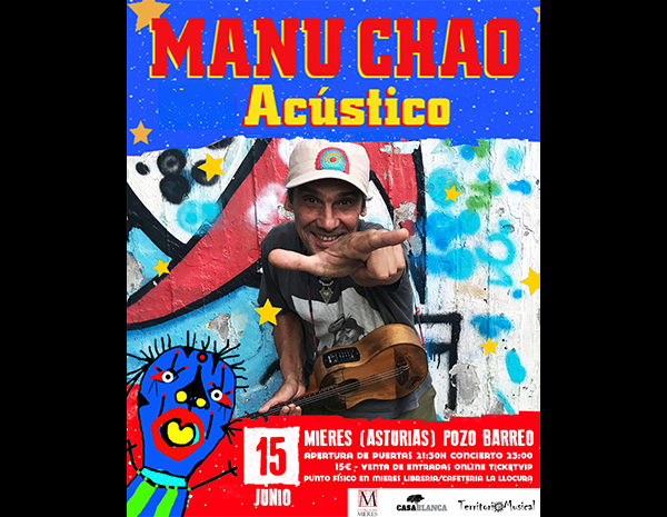 MANU CHAO EN ACÚSTICO EN MIERES
